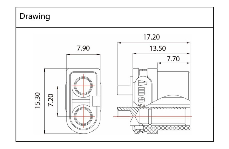 XT60U-F Connector for RC Battery